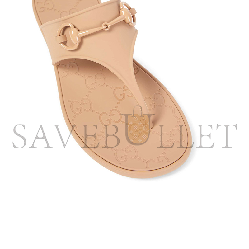 GUCCI HORSEBIT THONG SANDALS 780306 